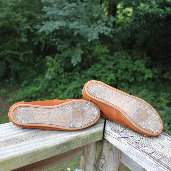 TOMS Suede Moccasin Lace Up Booties Chestnut W6 - Picture 6 of 8